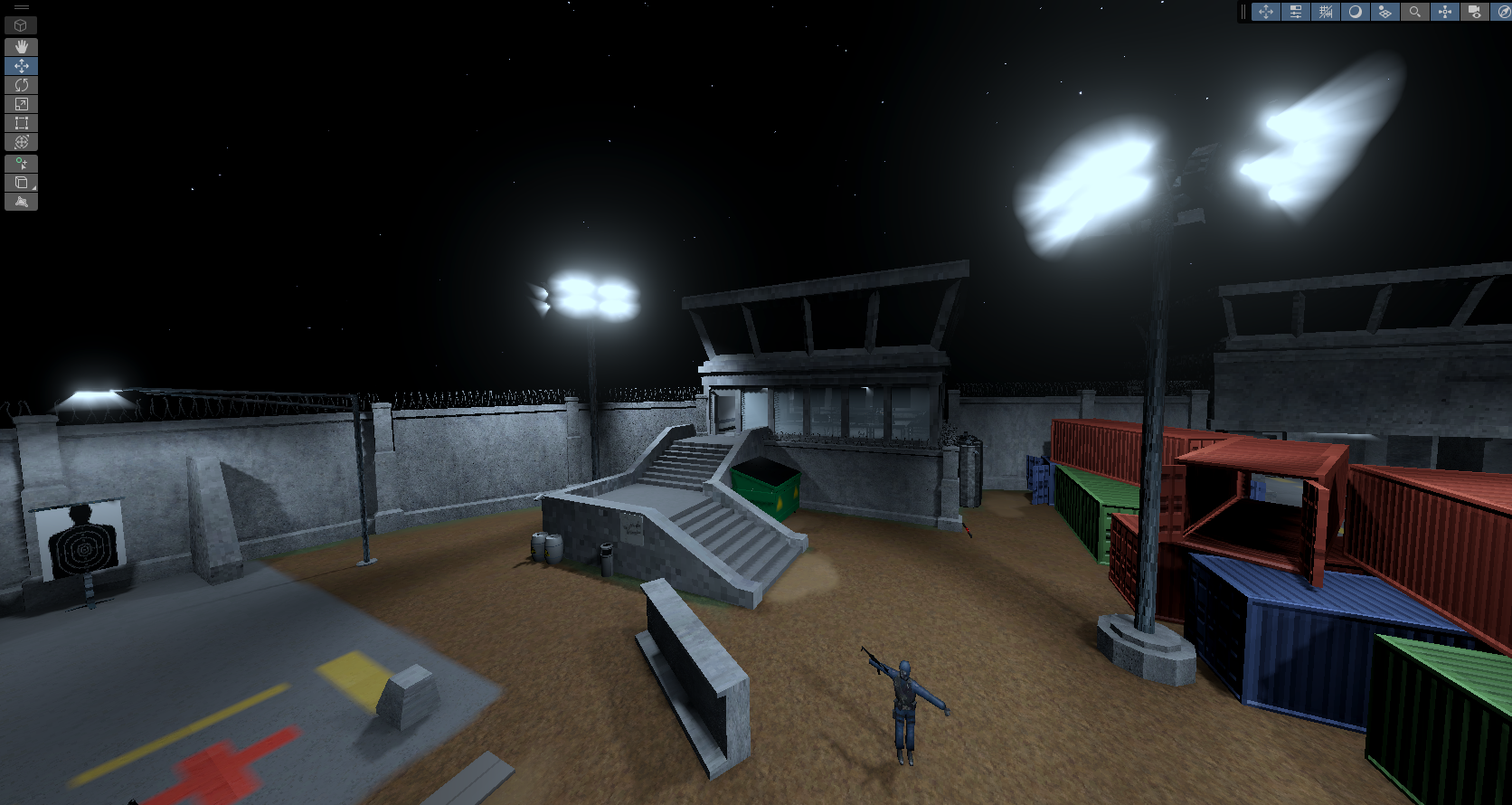 Warden's office combat space